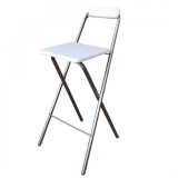 Scaun pliabil inalt pentru bar cadru metalic 48x48x98cm Blueberg Zilan Z34