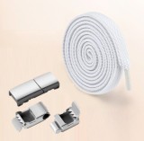 Cumpara ieftin Albe - Sireturi elastice,functie NO TOUCH, Plate, 8MM, MODERATE, SIRETILA