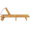 Sezlong 2 buc. Lemn Solid de Acacia Maro - 7