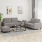 vidaXL Set de canapele, 3 piese, gri taupe, textil
