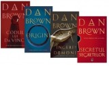 Pachet Dan Brown: 1. Secretul secretelor; 2. Ingeri si demoni; 3. Origini; 4. Codul lui Da Vinci - Dan Brown