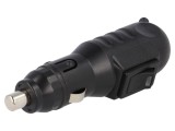 Mufă brichetă auto 12V 8A neagră