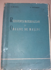 REZISTENTA MATERIALELOR SI ORGANE DE MASINI DE E. RIZESCU SI D. BOIANGIU foto