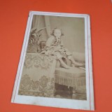Cumpara ieftin FOTO COPIL ANII 1900 VECHI PE CARTON GROS 10 7 CM