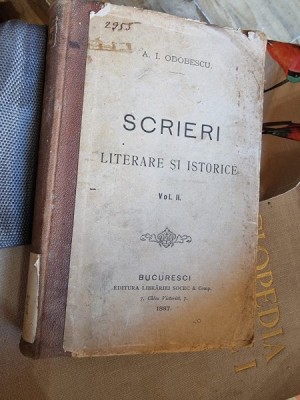 Alexandru Odobescu - Scrieri literare si istorice (volumul 2, 1887) foto