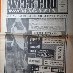 ziarul weekend magazin 10 august 1990 - anul 1,nr. 1 - prima aparitie a ziarului