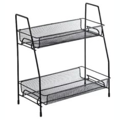 Suport organizator din metal cu 2 etajere