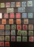 Lot filatelic Germania Reich 1919&ndash;1923 &ndash; Inflație germană, supratipare și emisiuni Bavaria/Deutsches Reich &ndash; 35+ timbre