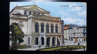 BUCURESTI - TEATRUL NATIONAL - INCEPUTUL ANILOR 1900 foto