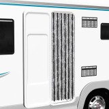 vidaXL Perdele pentru insecte, gri și negru, 56x185 cm, chenille 377325