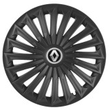 Set 4 capace roti Joy Negru R17 pentru gama auto Renault