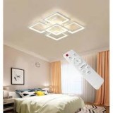 Cumpara ieftin Lustra Led Square Design, telecomanda, intensifica reglabila, ruihe8830/4+1 ,lumina calda, neutra, rece