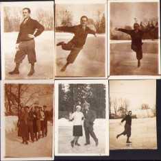 HST M232 Lot 6 poze patinatori Transilvania anii 1930