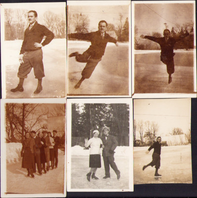 HST M232 Lot 6 poze patinatori Transilvania anii 1930 foto
