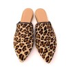 Saboti dama din piele de ponei cu imprimeu animal print Sole, 35 - 41, Ingiro