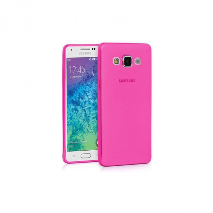 Husa Silicon Samsung Galaxy A3 a300 Clear Pink Ultra Thin&nbsp;