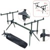 Rod Pod Baracuda #1, 3 Posturi, Pescuit, 37-53cm Inaltime, 81-130cm Lungime, Husa Transport