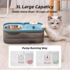 F&acirc;nt&acirc;nă de apă cu filtru 2 &icirc;n 1 pentru pisici, 31*17*11 cm