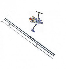 1 x lanseta fishing master 3,9 m si 1 x mulinetafascinante 6500 baitrunner 10+1 foto