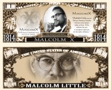 !!! SUA = FANTASY NOTE (TJ6) = MALCOLM X , MALIK EL-SHABAZZ - 2015 - UNC