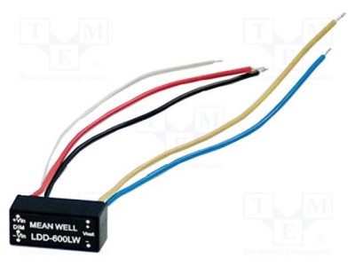 Convertor DC/DC MEAN WELL 16W 9-36V intrare 2-32V ieșire 0.5A IP67 pentru LED foto