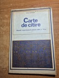 manual de citire - pentru clasa a 6-a - din anul 1975