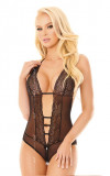 Body Pamela Crotchless Negru S/M