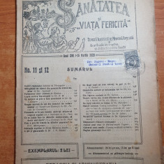 sanatatea si viata fericita 1-15 martie 1920-revista de medicina populara