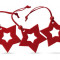 Ornamente Craciun in forma de stea - set 3 bucati