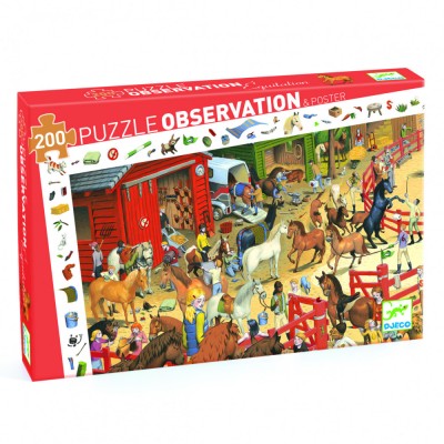Puzzle observatie Cai, Djeco foto