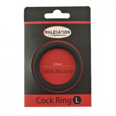 Inel penis Malesation Silicone Cock Ring Black L