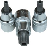 Cheie Tubulară Torx 1/2&quot; T70, Oțel S2, cu Orificiu -
