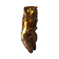 Statueta decorativa, Femeie, Auriu, 17 cm, GXL003