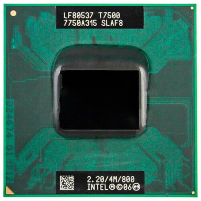 PROCESOR INTEL Pentium Core 2 Duo T7500 SLAF8 socket P 478 p478 (CA t7300 t7100 foto