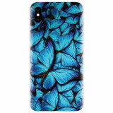 Husa silicon pentru Apple Iphone XS Max, Blue Butterfly 101