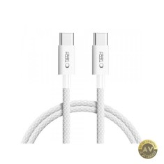 Cablu Date si Incarcare USB-C - USB-C Tech-Protect Ultraboost Lite 60W 1m Argintiu