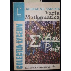 VARIA MATHEMATICA