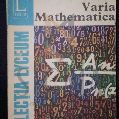 VARIA MATHEMATICA