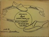 Cumpara ieftin 1954, reclama incaltaminte Romarta lucrata manual, stalinism, comunism moda D1