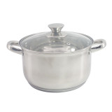 Cratiță cu capac Rosberg R51210L22, 22 cm, 4,5 l, Inducție, Inox