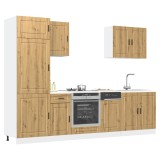 Set dulap de bucătărie 7 piese &bdquo;Kalmar&rdquo; stejar artizanal lemn