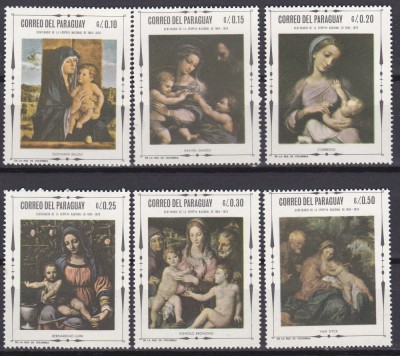 DB Pictura Paraguay 6 v. MNH foto