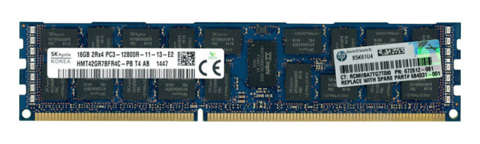 Memorie Server SKhynix 16Gb DDR3 1600 Pc3-12800R ECC, REG HMT42GR7BFR4C