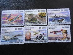Sao Tome si Principe-Arme din timpul razboiului-serie completa,nestampilate MNH foto