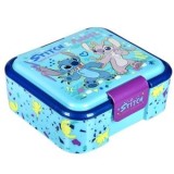 Caserolă cu 3 Compartimente, 1280 ml, Bleu cu Model Stitch, CMCLASS