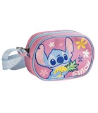 Geanta Ovala Copii Stitch Fantasia Cerda Poliester cu Bretele Reglabile 17x10.5x4cm