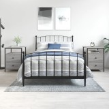 vidaXL Noptiere, 2 buc., gri sonoma, 44x45x60 cm, lemn compozit