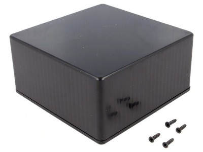 Carcasă universală 120x120x59mm ABS neagră foto