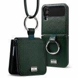 Husa Ringke Signature Folio pentru Samsung Galaxy Z Flip 4 Verde Inchis