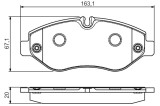 BOSCH 0 986 495 113 set placute frana disc